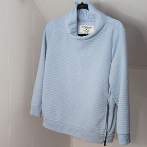 Sky Blue Cowl Neck Sweatshirt
